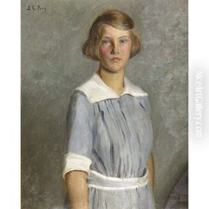 Portrait Of Anita Grew As A Young Girl by Lilla Calbot Perry