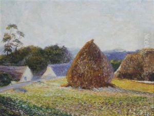Haystacks, Giverny by Lilla Calbot Perry