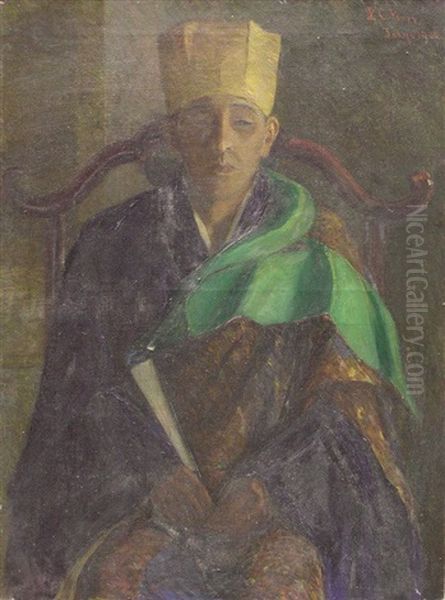 Portrait Of A Japanese Priest - view 1
