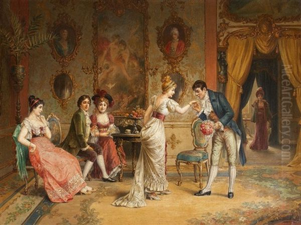Galant Scene In A Rococo Interieur - view 1
