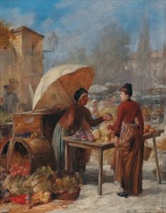 Markt by Franz Von Persoglia