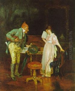 Galante Szene by Franz Von Persoglia