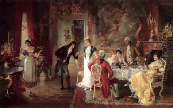 Galante Gesellschaft Im Salon - view 1