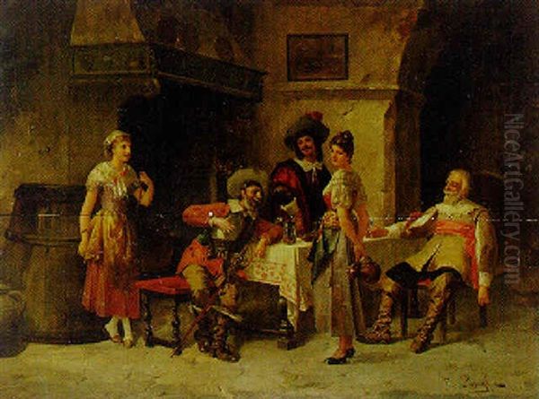 The Coy Barmaid - view 1