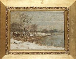Vinterbild, Stockholms Inlopp by Peter Adolf Persson
