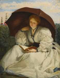 Reading On A Sunny Afternoon by Charles Edward Perugini