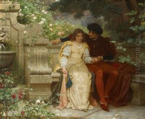 Lovers In A Garden by Charles Edward Perugini