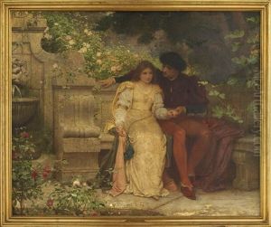 Romeo And Juliet In The Garden by Charles Edward Perugini