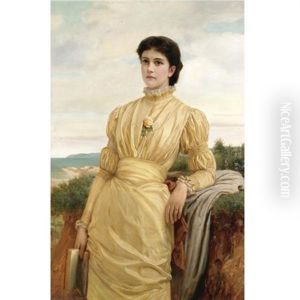 The Lady In The Yellow Dress by Charles Edward Perugini