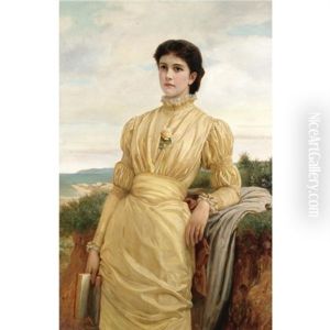 Portrait Of A Lady by Charles Edward Perugini