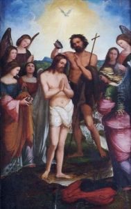 The Baptism Of Christ by Pietro Vannucci Perugino