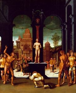 Das Martyrium Des Heiligen Sebastians by Pietro Vannucci Perugino