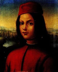 Portrait D'une Fille (andrea D'assisi Detto L'ingegno?) by Pietro Vannucci Perugino