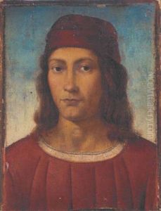 Portrait Of A Young Man In A Red Tunic And Pillbox Hat