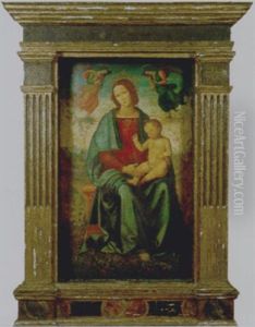 Madonna Incoronata Col Bambino by Pietro Vannucci Perugino