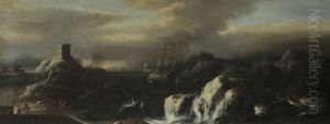 Navire Dans La Tempete