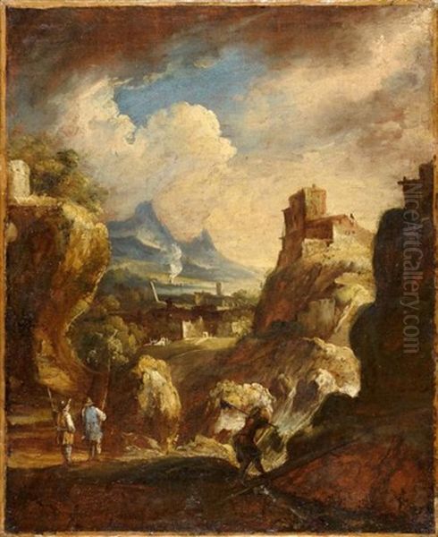 Bergers Dans Un Paysage De Montagne - view 1