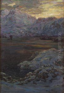 Bergslandskap by Anna Katarina Boberg