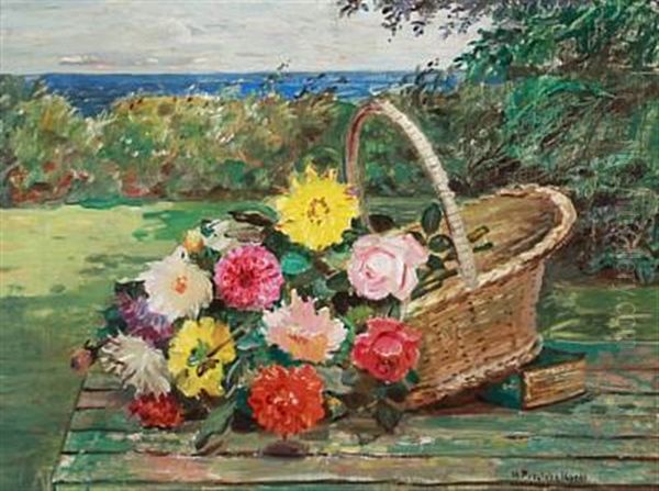 Still Life With Flowers In A Basket - view 1