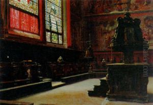 Praying In The Pews by Domenico Pesenti