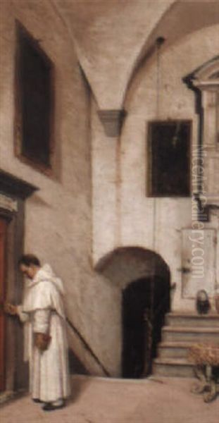Priest Entering His Office - view 1
