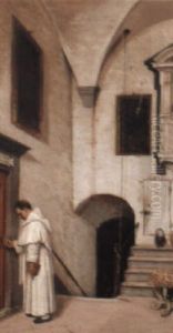 Priest Entering His Office by Domenico Pesenti
