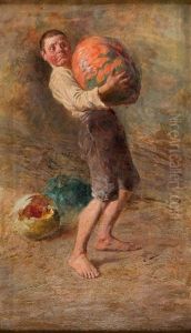 A Boy With Pumpkin