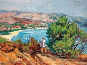 Young Girls At The Seaside by Jean Misceslas Peske
