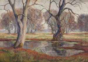 Landscape With Trees by Jean Misceslas Peske