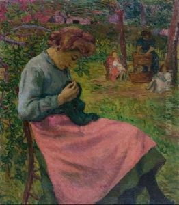 Posing For The Artist by Jean Misceslas Peske