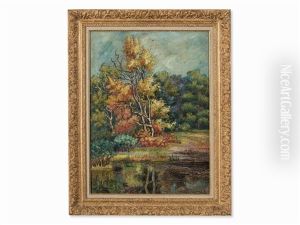 Autumn Landscape by Jean Misceslas Peske