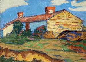 La Bastide Dans Le Sud De La France by Jean Misceslas Peske