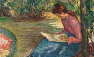 Lecture Dans Le Jardin by Jean Misceslas Peske
