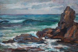 Marine, La Pointe De Gouron by Jean Misceslas Peske