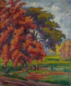 Paysage D'automne by Jean Misceslas Peske