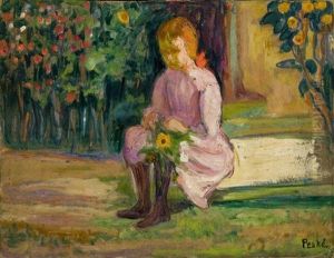 Young Girl With Flowers Young Girl With Flowers