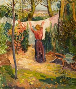 Morning, In The Garden by Jean Misceslas Peske