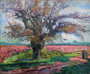 Arbre Dans Les Vignes by Jean Misceslas Peske