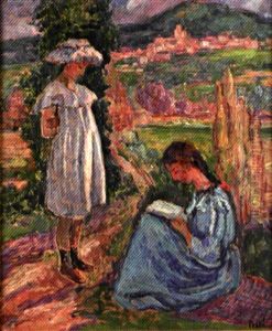 Jeunes Filles Au Cypres
