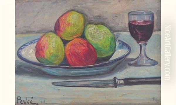 Nature Morte Aux Pommes (+ Composition Aux Fleurs, Verso) - view 1