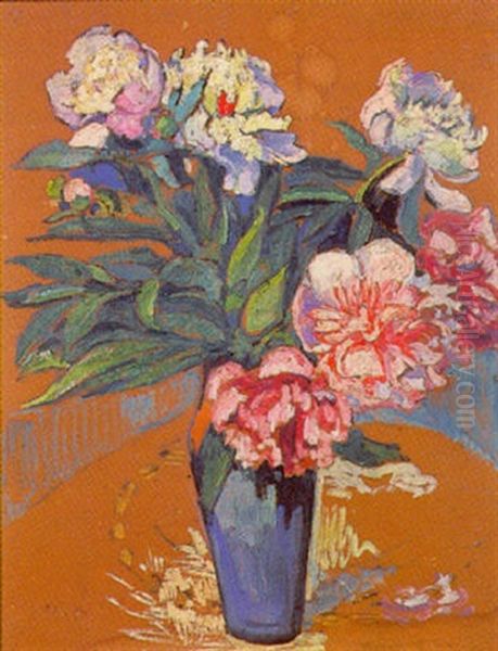 Pivoines Dans Un Vase - view 1