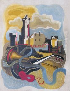 Composition A La Guitare by Vladimir Boberman