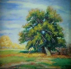 Le Grand Chene Solitaire by Jean Misceslas Peske