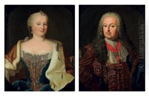 Portrait D Homme Et Portrait De Femme (pair) Portrait D Homme Et Portrait De Femme (pair)