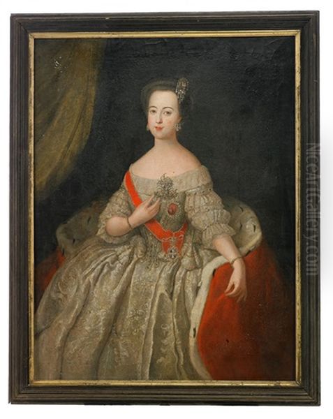 Portrait Of Grand Duchess Catherine Alexeievna (later Catherine Ii) - view 1