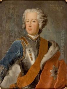 Friedrich Ii. Von Preusen Als Kronprinz Mit Dem Schwarzen Adlerorden