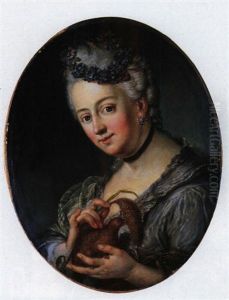 Junge Frau Mit Wachtel