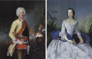 Bildnisse Des Koniglichen Preussischen Feldmarschalls Wilhelm Dietrich Freiherr Von Buddenbrock Und Seiner Gemahlin ...... by Antoine Pesne