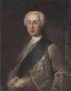 Portrait Of Charles Stuart, The Young Pretender, Wearing A Blue Sash