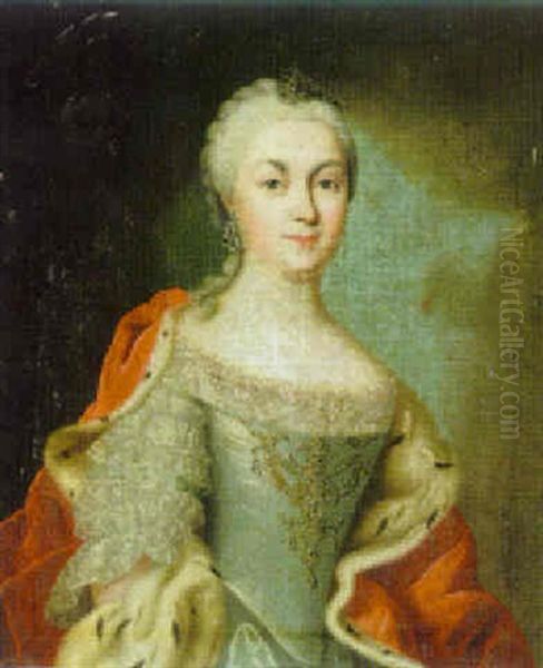 Portrait Of A Member Of A Prussian Noble Family Wearing The Star And The Sash Of The Order Of The Black Eagle Of Prussia - view 1